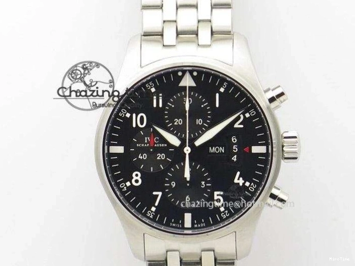 MIROTIME 0124 Supportive Big Pilot IW501008 “Boutique London” SS ZF Best Edition Blue Dial on Blue Leather Strap A 7106